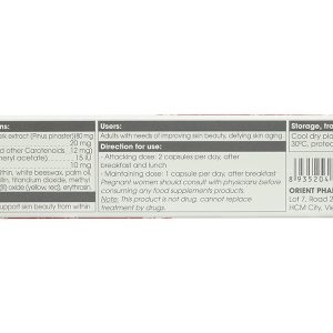 Oreful tinh chất dầu thông đỏ hạn chế lão hóa hộp 10 viên