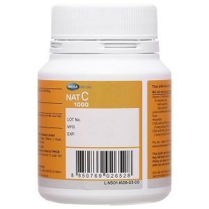 Nat C 1000 hỗ trợ tăng đề kháng hộp 30 viên