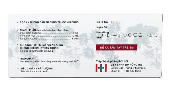 Pruzena giảm nôn nghén cho phụ nữ mang thai (3 vỉ x 10 viên)