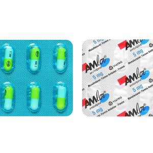 Amlor 5mg trị tăng huyết áp, bệnh mạch vành, đau thắt ngực (3 vỉ x 10 viên)