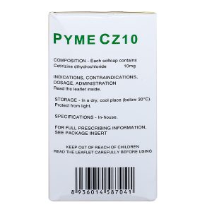 Pyme CZ10 trị viêm mũi dị ứng, mày đay (10 vỉ x 10 viên)