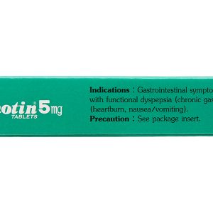Gasmotin 5mg trị triệu chứng dạ dày - ruột (3 vỉ x 10 viên)