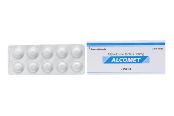 Alcomet 500mg giải độc rượu, hỗ trợ trị bệnh lý về gan (3 vỉ x 10 viên)