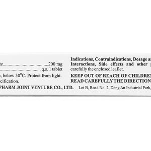 Hasanbin 200 trị rối loạn đường tiêu hóa (3 vỉ x 10 viên)