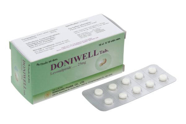 Doniwell Tab 25mg trị tâm thần phân liệt (10 vỉ x 10 viên)