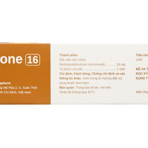 Stadsone 16 thuốc kháng viêm, ức chế miễn dịch (3 vỉ x 10 viên)