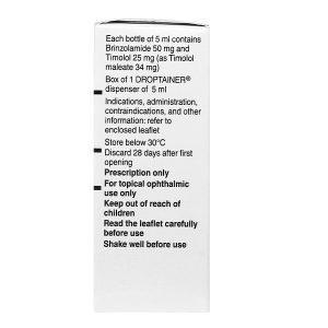 Hỗn dịch nhỏ mắt Azarga trị tăng nhãn áp lọ 5ml