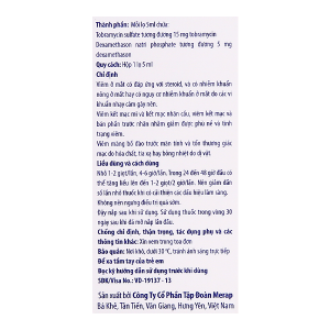 Thuốc nhỏ mắt Metodex trị nhiễm khuẩn, viêm nhiễm ở mắt chai 5ml