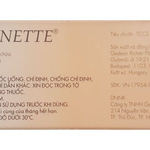 Novynette thuốc tránh thai hằng ngày (1 vỉ x 21 viên)