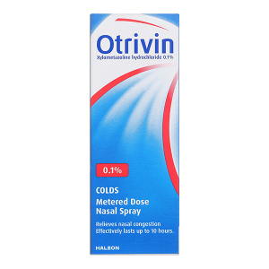 Dung dịch xịt mũi Otrivin 0.1% giảm triệu chứng nghẹt mũi, viêm mũi dị ứng chai 10ml
