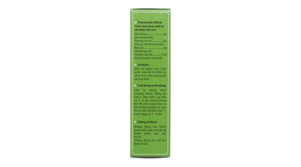 Thuốc xịt mũi Thông Xoang Nam Dược trị viêm mũi, viêm xoang chai 15ml