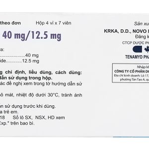 Tolucombi 40mg/12.5mg trị tăng huyết áp vô căn (4 vỉ x 7 viên)