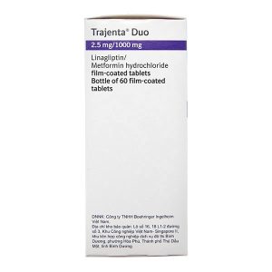 Trajenta Duo 2.5mg/1000mg điều trị tiểu đường hộp 60 viên