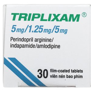 Triplixam 5mg/1.25mg/5mg trị tăng huyết áp hộp 30 viên