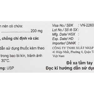 Ucolic Tablet 200mg hỗ trợ trị bệnh lý về gan mật (5 vỉ x 10 viên)