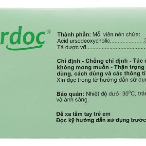 Urdoc 300mg hỗ trợ trị bệnh lý về gan mật (8 vỉ x 10 viên)