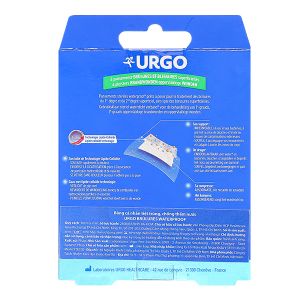 Băng cá nhân chống thấm nước Urgo Brulures Waterproof (10 x 7cm) hộp 4 miếng