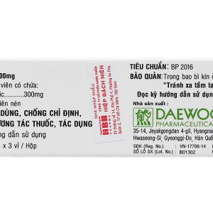Uruso Tab 300mg trị sỏi mật giàu cholesterol (3 vỉ x 10 viên)