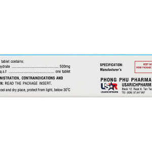 Usarmicin 500 trị nhiễm khuẩn tiết niệu (2 vỉ x 10 viên)