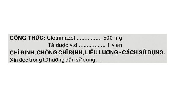 Viên đặt phụ khoa Metrima 500 trị viêm âm đạo (1 vỉ x 1 viên)