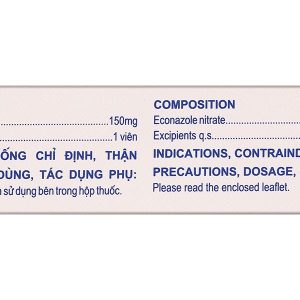 Viên đặt âm đạo Predegyl 150mg điều trị các bệnh viêm âm đạo do nấm (1 vỉ x 3 viên)