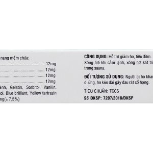 Viên Hương Tràm Euca-PP hỗ trợ giảm ho, tiêu đờm hộp 30 viên