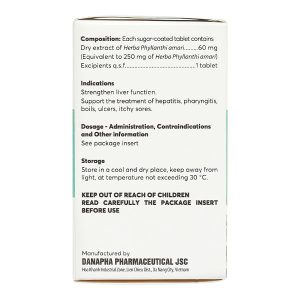 Diệp Hạ Châu Danapha tăng cường chức năng gan lọ 90 viên