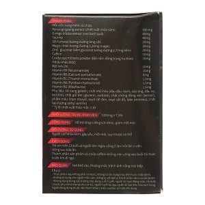 Viên Tăng Lực Black Bull hỗ trợ tăng cường sức khỏe hộp 60 viên