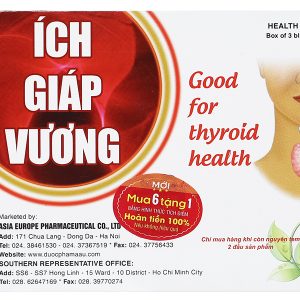 Ích Giáp Vương hỗ trợ giảm các triệu chứng tuyến giáp hộp 30 viên