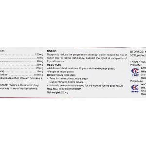 Ích Giáp Vương hỗ trợ giảm các triệu chứng tuyến giáp hộp 30 viên
