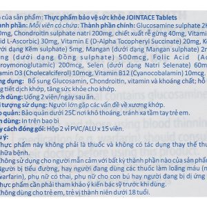 Vitabiotics Jointace Original bổ sung dưỡng chất cho khớp hộp 30 viên