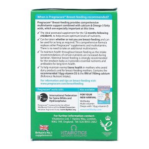 Vitabiotics Pregnacare breast-feeding bổ sung vitamin cho phụ nữ cho con bú hộp 84 viên