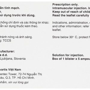 Dung dịch tiêm Voltaren 75mg/3ml trị đợt cấp viêm và thoái hóa khớp (5 ống x 3ml)