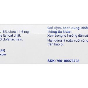 Gel bôi Voltaren Emulgel 1% giảm đau, kháng viêm xương khớp tuýp 20g