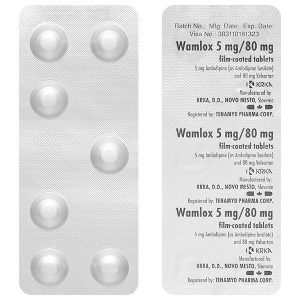 Wamlox 5mg/80mg trị tăng huyết áp vô căn (4 vỉ x 7 viên)
