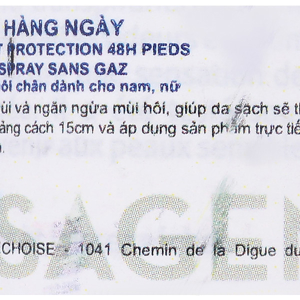 Xịt khử mùi Etiaxil Déodorant Anti-Transpirant 48h khử mùi hôi chân chai 100ml