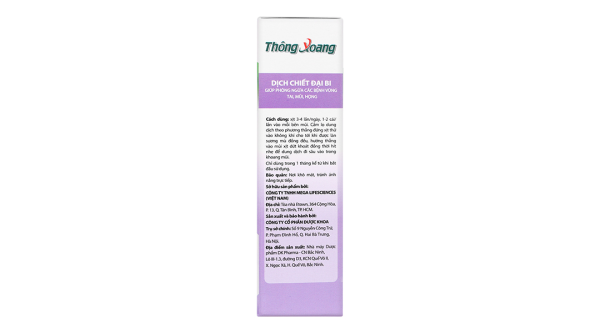 Dung dịch xịt mũi Thông Xoang Eugica hỗ trợ giảm các bệnh lý hô hấp chai 15ml
