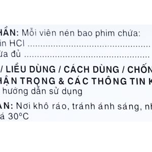Xonatrix 60mg trị triệu chứng viêm mũi dị ứng, mày đay (3 vỉ x 10 viên)