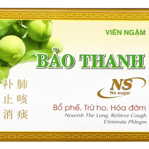 Viên ngậm Bảo Thanh không đường trị ho, bổ phế (20 vỉ x 5 viên)