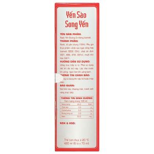 Nước yến đường ăn kiêng Isomalt Song Yến hộp 6 lọ x 70ml