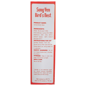 Nước yến đường ăn kiêng Isomalt Song Yến hộp 6 lọ x 70ml