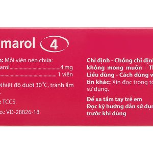 Azenmarol 4 phòng và trị huyết khối (10 vỉ x 10 viên)
