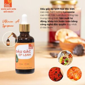 Tinh dầu gấc ép lạnh nguyên chất Gấc Garden